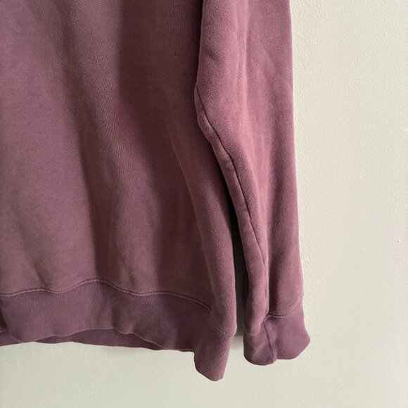Aritzia TNA "The Perfect Crew" Sweatfleece Purple Sweatshirt Size Small - Picture 4 of 7